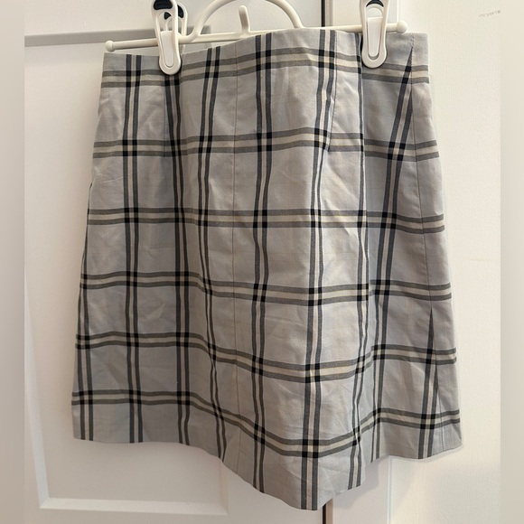 Aritzia Sunday Best Grey Plaid Mini Skirt Size 4 Women’s Yuri Skirt - Picture 8 of 10